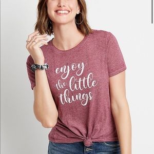 Berry Enjoy The Little Things Graphic Tee